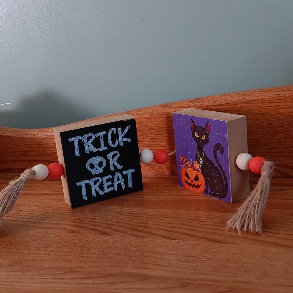 Two wooden block